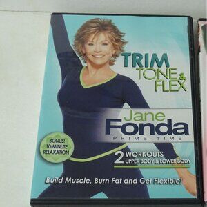 Jane Fonda Prime Time Workout DVD Set: Trim Tone & Flex + Firm & Burn